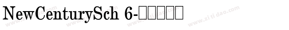 NewCenturySch 6字体转换